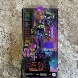 Clawdeen wolf 
Mattel Monster High Doll with Purple Hair and Colorful Outfit